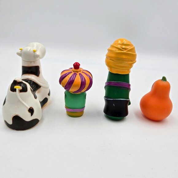 Veggie Tales Jimmy And Jerry The Gourd With Cow Costume Nativity Wise Men Christ - Picture 4 of 8